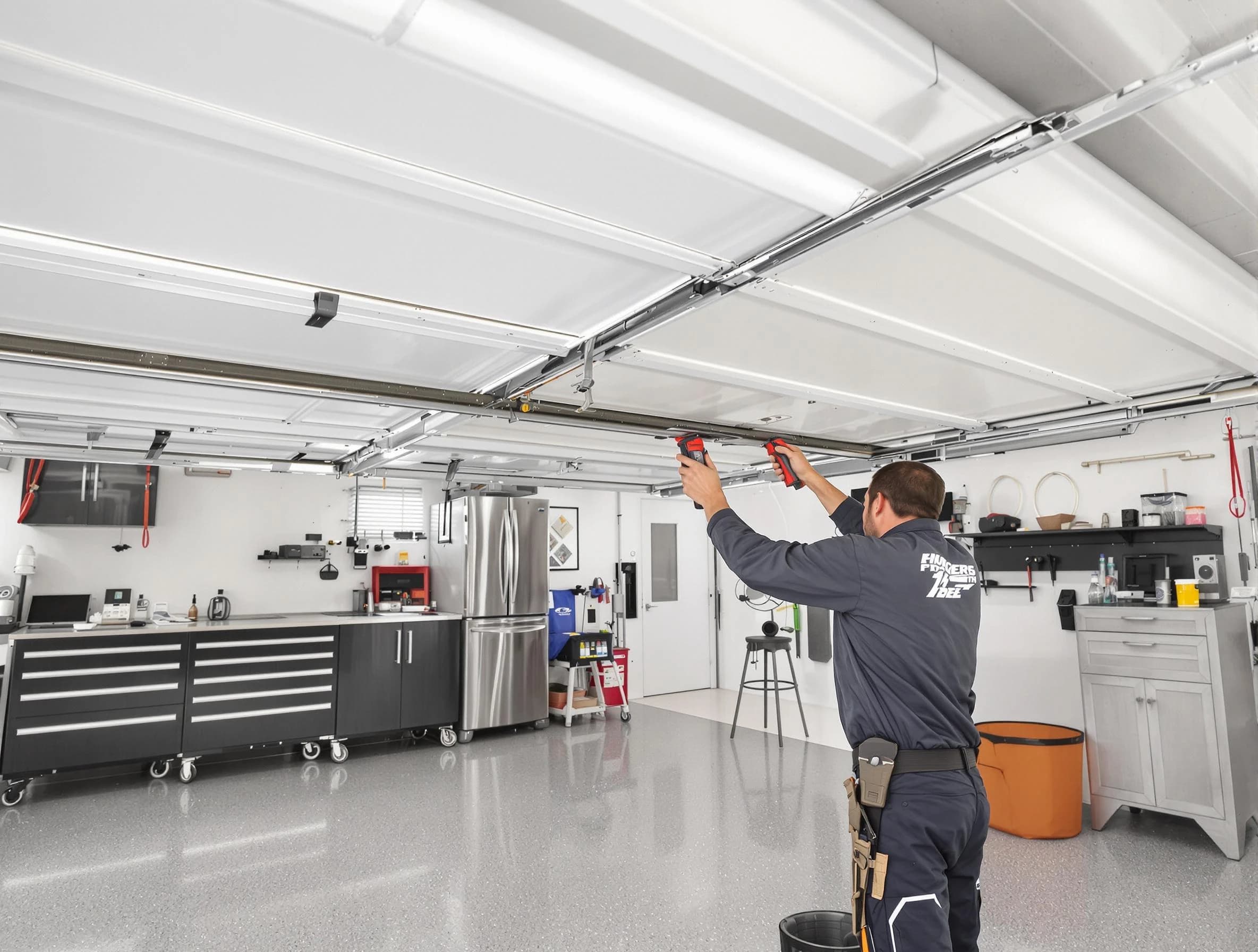 Overhead garage door repair service by Heron Bay Garage Door Repair in Heron Bay