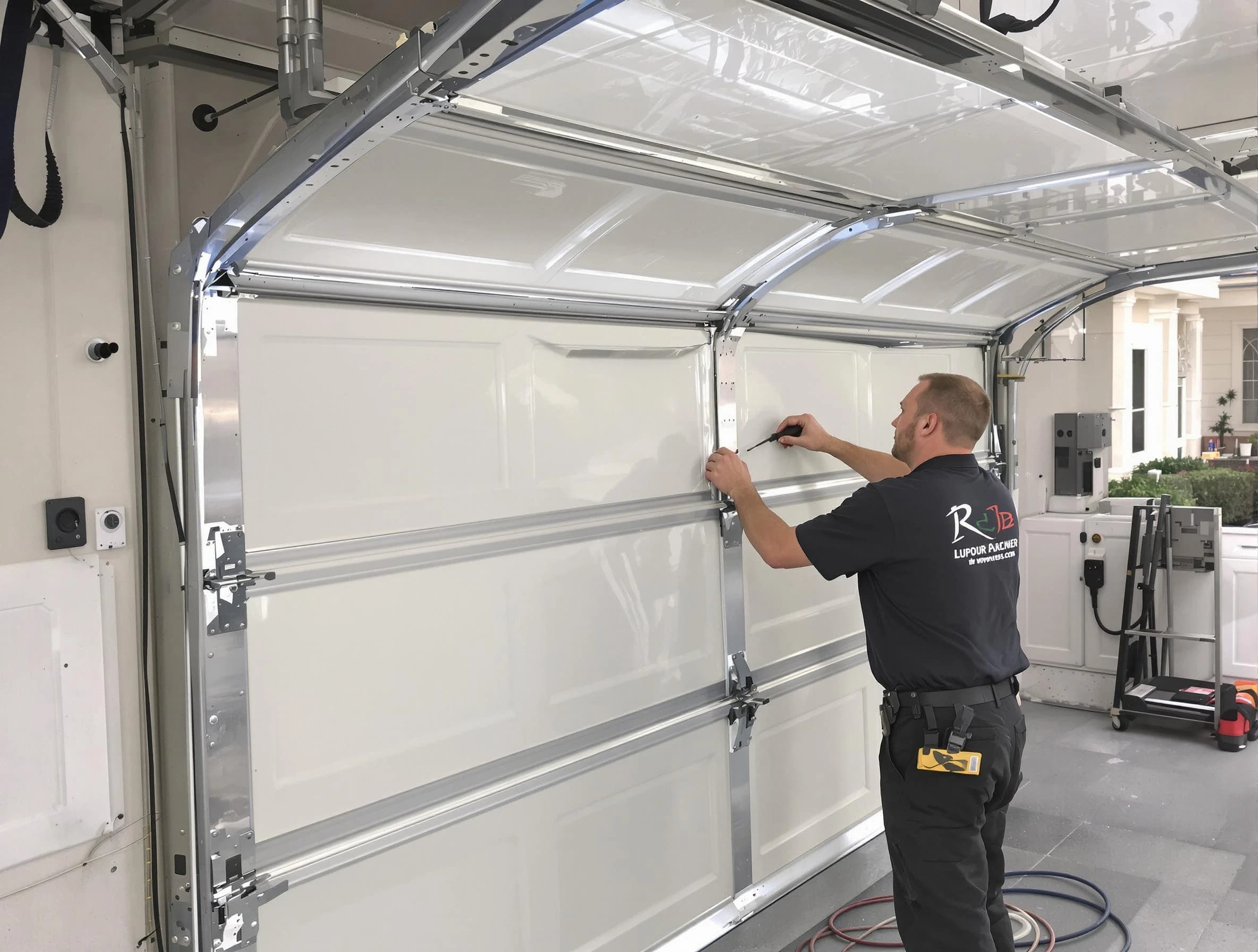 Heron Bay Garage Door Repair professional performing panel repair in Heron Bay