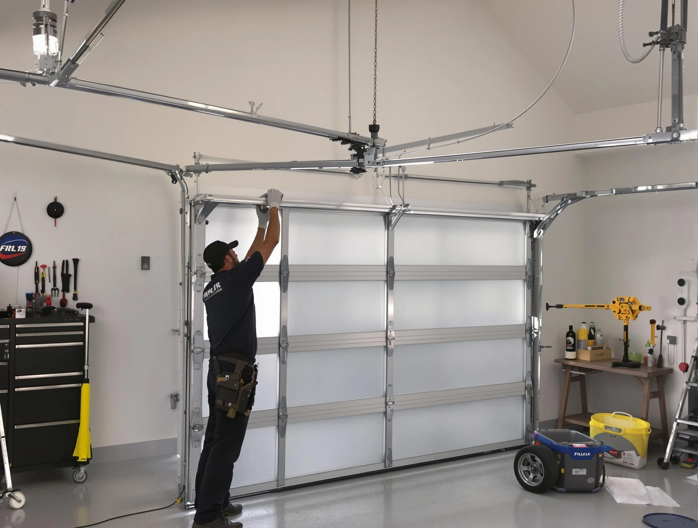 Heron Bay Garage Door Repair certified team performing precision garage door installation in Heron Bay
